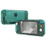 eXtremeRate Crystal Emerald Green DIY Replacement Shell for NS Switch Lite, NSL Handheld Controller Housing with Screen Protector, Custom Case Cover for NS Switch Lite - DLP328