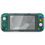 eXtremeRate Crystal Emerald Green DIY Replacement Shell for NS Switch Lite, NSL Handheld Controller Housing with Screen Protector, Custom Case Cover for NS Switch Lite - DLP328