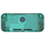 eXtremeRate Crystal Emerald Green DIY Replacement Shell for NS Switch Lite, NSL Handheld Controller Housing with Screen Protector, Custom Case Cover for NS Switch Lite - DLP328