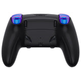 eXtremeRate Blue Flame Full Set Housing Shell with Buttons Touchpad Cover Compatible with ps5 Edge Controller, Custom Replacement Decorative Trim Shell Front Back Plates Compatible with ps5 Edge Controller - QRHEGT004