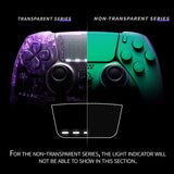 eXtremeRate Chameleon Green Purple Full Set Housing Shell with Buttons Touchpad Cover Compatible with ps5 Edge Controller, Custom Replacement Decorative Trim Shell Front Back Plates Compatible with ps5 Edge Controller - QRHEGP010