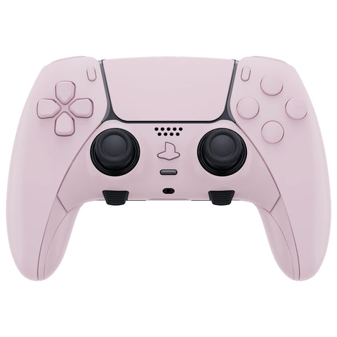 eXtremeRate Cherry Blossoms Pink Full Set Housing Shell with Buttons Touchpad Cover Compatible with ps5 Edge Controller, Custom Replacement Decorative Trim Shell Front Back Plates Compatible with ps5 Edge Controller - QRHEGP009