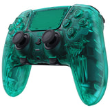 eXtremeRate Emerald Green Full Set Housing Shell with Buttons Touchpad Cover Compatible with ps5 Edge Controller, Custom Replacement Decorative Trim Shell Front Back Plates Compatible with ps5 Edge Controller - QRHEGM005