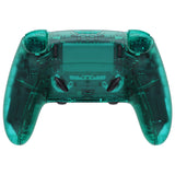 eXtremeRate Emerald Green Full Set Housing Shell with Buttons Touchpad Cover Compatible with ps5 Edge Controller, Custom Replacement Decorative Trim Shell Front Back Plates Compatible with ps5 Edge Controller - QRHEGM005