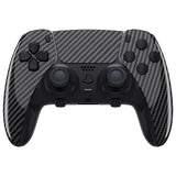 eXtremeRate Custom Replacement Full Set Shells with Buttons for PS5 Edge Controller - Graphite Carbon Fiber - QRHEGS003