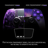 eXtremeRate Nebula Galaxy Full Set Housing Shell with Buttons Touchpad Cover Compatible with ps5 Edge Controller, Custom Replacement Decorative Trim Shell Front Back Plates Compatible with ps5 Edge Controller - QRHEGT006