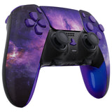 eXtremeRate Nebula Galaxy Full Set Housing Shell with Buttons Touchpad Cover Compatible with ps5 Edge Controller, Custom Replacement Decorative Trim Shell Front Back Plates Compatible with ps5 Edge Controller - QRHEGT006