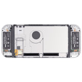 eXtremeRate Crystal Clear Back Plate for NS Switch Console, NS Joycon Handheld Controller Housing with Full Set Buttons, DIY Replacement Shell for Nintendo Switch - QP349