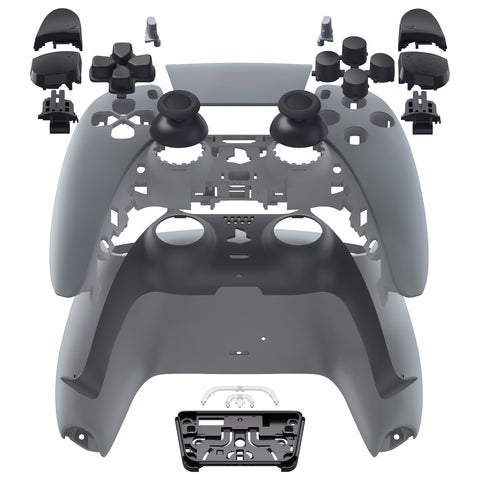 eXtremeRate Replacement Full Set Shells with Buttons for PS5 Controller BDM-030/040/050 - New Hope Gray - QPFP3003G3