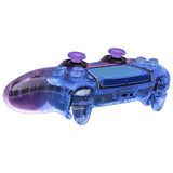 eXtremeRate Custom Replacement Full Set Shells with Buttons for PS5 Edge Controller - Gradient Translucent Bluebell - QRHEGP011