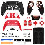 eXtremeRate Spider Armor Full Set Housing Shell with Buttons Touchpad Cover Compatible with ps5 Edge Controller, Custom Replacement Decorative Trim Shell Front Back Plates Compatible with ps5 Edge Controller - QRHEGT007