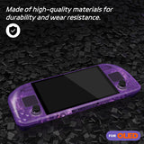 eXtremeRate Replacement Full Set Housing Shell with Buttons for Steam Deck OLED Handheld Console - Clear Atomic Purple - LQXSLM001