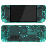 eXtremeRate Replacement Full Set Housing Shell with Buttons for Steam Deck OLED Handheld Console - Emerald Green - LQXSLM004