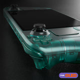 eXtremeRate Replacement Full Set Housing Shell with Buttons for Steam Deck OLED Handheld Console - Emerald Green - LQXSLM004