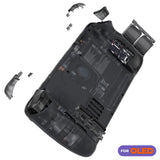 eXtremeRate Replacement Full Set Housing Shell with Buttons for Steam Deck OLED Handheld Console - Clear Slate Black - LQXSLM002