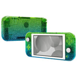 eXtremeRate Glitter Gradient Translucent Green Blue DIY Replacement Shell for Nintendo Switch Lite, NSL Handheld Controller Housing with Screen Protector, Custom Case Cover for Nintendo Switch Lite - DLP321