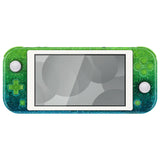 eXtremeRate Glitter Gradient Translucent Green Blue DIY Replacement Shell for Nintendo Switch Lite, NSL Handheld Controller Housing with Screen Protector, Custom Case Cover for Nintendo Switch Lite - DLP321