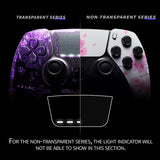eXtremeRate Cherry Blossom Whisper Left Right Front Housing Shell with Touchpad Compatible with ps5 Edge Controller, DIY Replacement Faceplate Shell Custom Touch Pad Cover Compatible with ps5 Edge Controller - MLREGT014