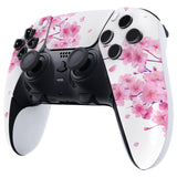 eXtremeRate Cherry Blossom Whisper Left Right Front Housing Shell with Touchpad Compatible with ps5 Edge Controller, DIY Replacement Faceplate Shell Custom Touch Pad Cover Compatible with ps5 Edge Controller - MLREGT014
