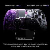 eXtremeRate Lovely Punky Bunny Left Right Front Housing Shell with Touchpad Compatible with ps5 Edge Controller, DIY Replacement Faceplate Shell Custom Touch Pad Cover Compatible with ps5 Edge Controller - MLREGT011