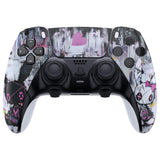 eXtremeRate Lovely Punky Bunny Left Right Front Housing Shell with Touchpad Compatible with ps5 Edge Controller, DIY Replacement Faceplate Shell Custom Touch Pad Cover Compatible with ps5 Edge Controller - MLREGT011