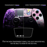 eXtremeRate MeWoow Left Right Front Housing Shell with Touchpad Compatible with ps5 Edge Controller, DIY Replacement Faceplate Shell Custom Touch Pad Cover Compatible with ps5 Edge Controller - MLREGT016