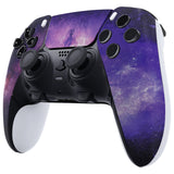 eXtremeRate Nebula Galaxy Left Right Front Housing Shell with Touchpad Compatible with ps5 Edge Controller, DIY Replacement Faceplate Shell Custom Touch Pad Cover Compatible with ps5 Edge Controller - MLREGT006