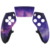 eXtremeRate Nebula Galaxy Left Right Front Housing Shell with Touchpad Compatible with ps5 Edge Controller, DIY Replacement Faceplate Shell Custom Touch Pad Cover Compatible with ps5 Edge Controller - MLREGT006