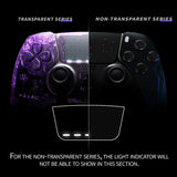 eXtremeRate Blue Flame Left Right Front Housing Shell with Touchpad Compatible with ps5 Edge Controller, DIY Replacement Faceplate Shell Custom Touch Pad Cover Compatible with ps5 Edge Controller - MLREGT004