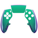 eXtremeRate Chameleon Green Purple Left Right Front Housing Shell with Touchpad Compatible with ps5 Edge Controller, DIY Replacement Faceplate Shell Custom Touch Pad Cover Compatible with ps5 Edge Controller - MLREGP010