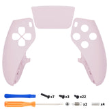 eXtremeRate Cherry Blossoms Pink Left Right Front Housing Shell with Touchpad Compatible with ps5 Edge Controller, DIY Replacement Faceplate Shell Custom Touch Pad Cover Compatible with ps5 Edge Controller - MLREGP009