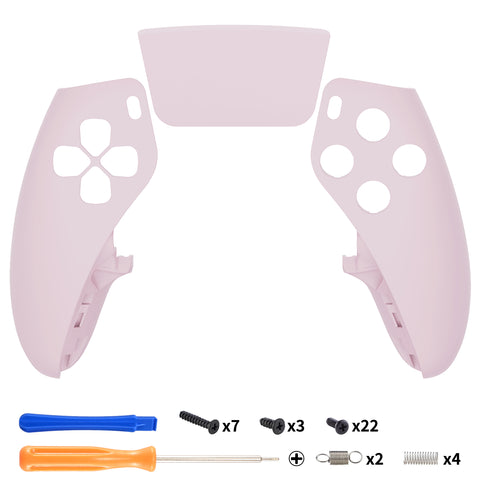 eXtremeRate Cherry Blossoms Pink Left Right Front Housing Shell with Touchpad Compatible with ps5 Edge Controller, DIY Replacement Faceplate Shell Custom Touch Pad Cover Compatible with ps5 Edge Controller - MLREGP009