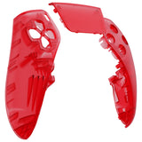 eXtremeRate Clear Red Left Right Front Housing Shell with Touchpad Compatible with ps5 Edge Controller, DIY Replacement Faceplate Shell Custom Touch Pad Cover Compatible with ps5 Edge Controller - MLREGM006