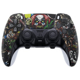 eXtremeRate Scary Party Left Right Front Housing Shell with Touchpad Compatible with ps5 Edge Controller, DIY Replacement Faceplate Shell Custom Touch Pad Cover Compatible with ps5 Edge Controller - MLREGT001