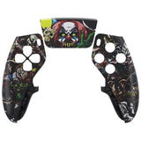 eXtremeRate Scary Party Left Right Front Housing Shell with Touchpad Compatible with ps5 Edge Controller, DIY Replacement Faceplate Shell Custom Touch Pad Cover Compatible with ps5 Edge Controller - MLREGT001