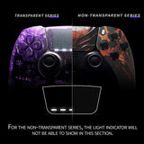 eXtremeRate Spider Armor Left Right Front Housing Shell with Touchpad Compatible with ps5 Edge Controller, DIY Replacement Faceplate Shell Custom Touch Pad Cover Compatible with ps5 Edge Controller - MLREGT009