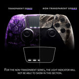 eXtremeRate Dragon Scroll Left Right Front Housing Shell with Touchpad Compatible with ps5 Edge Controller, DIY Replacement Faceplate Shell Custom Touch Pad Cover Compatible with ps5 Edge Controller - MLREGT017