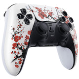 eXtremeRate Winter Blossom Left Right Front Housing Shell with Touchpad Compatible with ps5 Edge Controller, DIY Replacement Faceplate Shell Custom Touch Pad Cover Compatible with ps5 Edge Controller - MLREGT015
