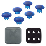 eXtremeRate Clear Blue Replacement Swappable Thumbsticks for PS5 Edge Controller, Custom Interchangeable Analog Stick Joystick Caps for PS5 Edge Controller - Controller & Thumbsticks Base NOT Included - P5J113