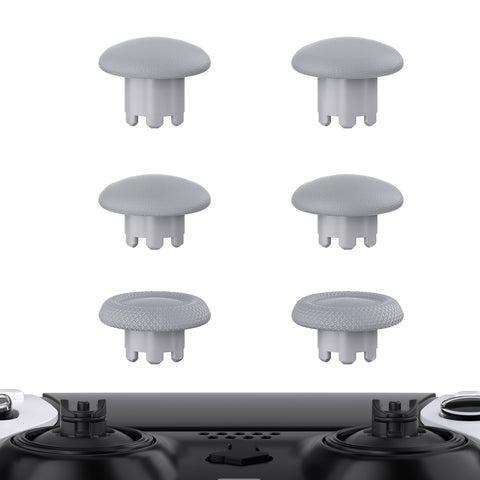 eXtremeRate New Hope Gray Replacement Swappable Thumbsticks for PS5 Edge Controller, Custom Interchangeable Analog Stick Joystick Caps for PS5 Edge Controller - Controller & Thumbsticks Base NOT Included - P5J111