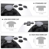 eXtremeRate New Hope Gray Replacement Swappable Thumbsticks for PS5 Edge Controller, Custom Interchangeable Analog Stick Joystick Caps for PS5 Edge Controller - Controller & Thumbsticks Base NOT Included - P5J111