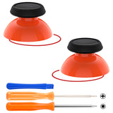 eXtremeRate Replacement Thumbsticks with Original Touch Sensing for Steam Deck LCD & OLED - Orange & Black - GGBSDM008