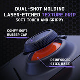 eXtremeRate Replacement Thumbsticks with Original Touch Sensing for Steam Deck LCD & OLED - Orange & Black - GGBSDM008