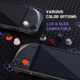 eXtremeRate Replacement Thumbsticks with Original Touch Sensing for Steam Deck LCD & OLED - Orange & Black - GGBSDM008