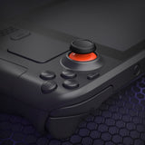 eXtremeRate Replacement Thumbsticks with Original Touch Sensing for Steam Deck LCD & OLED - Orange & Black - GGBSDM008