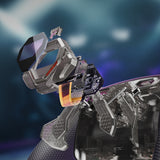 eXtremeRate SPARK Back Paddles Kit with OLED Display & Clicky Trigger Stops & Ergonomic Grips for PS5 Controller BDM-010/020 - Rubberized Clear & Black - MZNPFU006