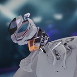 eXtremeRate SPARK Back Paddles Kit with OLED Display & Clicky Trigger Stops & Ergonomic Grips for PS5 Controller BDM-030/040/050/060 - Rubberized Gray & New Hope Gray - MZNPFU003M3