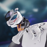 eXtremeRate SPARK Back Paddles Kit with OLED Display & Clicky Trigger Stops & Ergonomic Grips for PS5 Controller BDM-030/040/050 - Rubberized White & Black - MZNPFU005M2