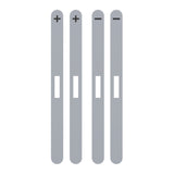 eXtremeRate Side Rail Slot Sticker for Nintendo Switch 2 Console - New Hope Gray - DDBNT195