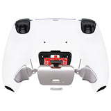 eXtremeRate Silver Real Metal Buttons (RMB) Version RISE V3 Remap Kit for PS5 Controller BDM-030/040/050 - White - XPFJ7003G4